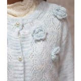 モチーフ付ニットカーデ | axes femme | 詳細画像6 