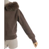 ファー付ニットパーカー | axes femme | 詳細画像15 