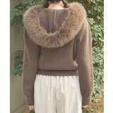 ファー付ニットパーカー | axes femme | 詳細画像3 