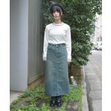 デニムナロースカート | axes femme | 詳細画像4 