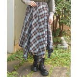 チェックイレヘムスカート | axes femme | 詳細画像1 