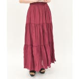 赤 | ティアードロングスカート | axes femme