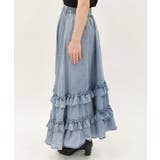 デニムティアードスカート | axes femme | 詳細画像2 