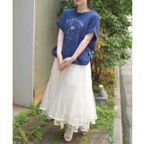 裾レースチュールスカート | axes femme | 詳細画像5