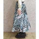 花柄プリーツスカート | axes femme | 詳細画像2 