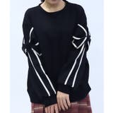 袖リボンカットプルオーバー | axes femme | 詳細画像1 