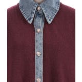 デニム切替ニット | axes femme | 詳細画像11 