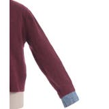 デニム切替ニット | axes femme | 詳細画像14 