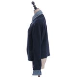 デニム切替ニット | axes femme | 詳細画像25 