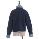 デニム切替ニット | axes femme | 詳細画像26 