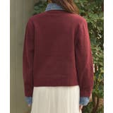 デニム切替ニット | axes femme | 詳細画像5 