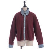 デニム切替ニット | axes femme | 詳細画像6 