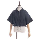 裾ドロストジップブルゾン | axes femme | 詳細画像14 