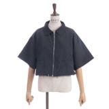 裾ドロストジップブルゾン | axes femme | 詳細画像19 