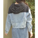 デニム切替マウンテンパーカー | axes femme | 詳細画像6