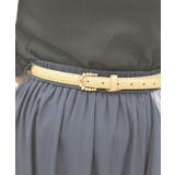 生成り | パールバックルキルト細ベルト | axes femme