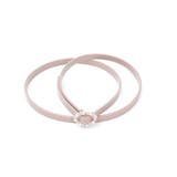 ベージュ | ビジューバックル細ベルト | axes femme