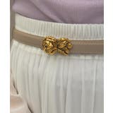 ローズバックル細ベルト | axes femme | 詳細画像1 