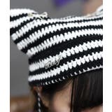 ボーダーネコミミニット帽 | axes femme | 詳細画像2