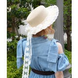 レースリボン付き雑材風ハット | axes femme | 詳細画像4 