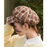 リボン×チェックキャスケット | axes femme | 詳細画像1 