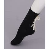 黒 | 後ろレースアップソックス | axes femme
