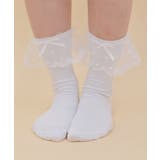 白 | レースフリルソックス | axes femme