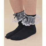 黒 | レースフリルソックス | axes femme
