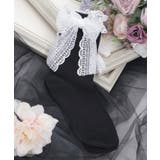 黒 | レースリボンソックス | axes femme