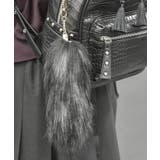 グレー | フェイクファーしっぽチャーム | axes femme