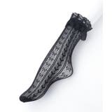 透かしハートリボン柄ソックス | axes femme | 詳細画像6