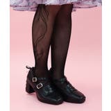 黒 | リボン柄シアータイツ | axes femme