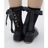 黒 | プチローズレースソックス | axes femme
