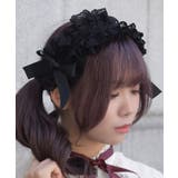 黒 | レースフリルヘッドドレス | axes femme