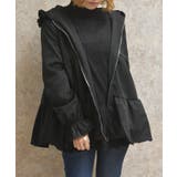 黒 | ミドル丈フードコート | axes femme