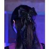 黒 | クロスチャームリボンクリップ | axes femme