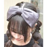 グレー | サテンリボンカチューシャ | axes femme