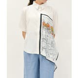 白 | 街柄半袖シャツ | axes femme