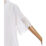 袖レーススキッパーシャツ | axes femme | 詳細画像12 
