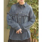 フリルデニムシャツ | axes femme | 詳細画像5