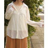 バックレースブラウス | axes femme | 詳細画像1 
