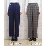 裾釦起毛チェックワイドパンツ | axes femme | 詳細画像10