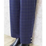裾釦起毛チェックワイドパンツ | axes femme | 詳細画像7