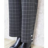 裾釦起毛チェックワイドパンツ | axes femme | 詳細画像9