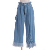 裾レースストレートデニムパンツ | axes femme | 詳細画像12 