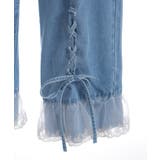 裾レースストレートデニムパンツ | axes femme | 詳細画像17 