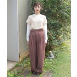 ツータックセミワイドパンツ | axes femme | 詳細画像4
