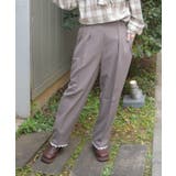 グレー | 裾レースストレートパンツ | axes femme