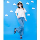 ウォッシュ | リボン付ストレッチデニムPT | axes femme