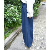 バックリボンワイドデニムパンツ | axes femme | 詳細画像2